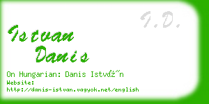 istvan danis business card